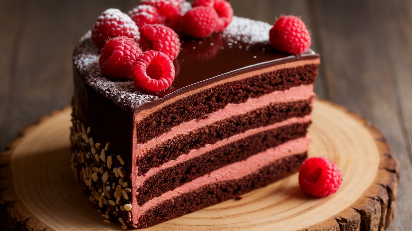 Chocolate Raspberry Layer Cake