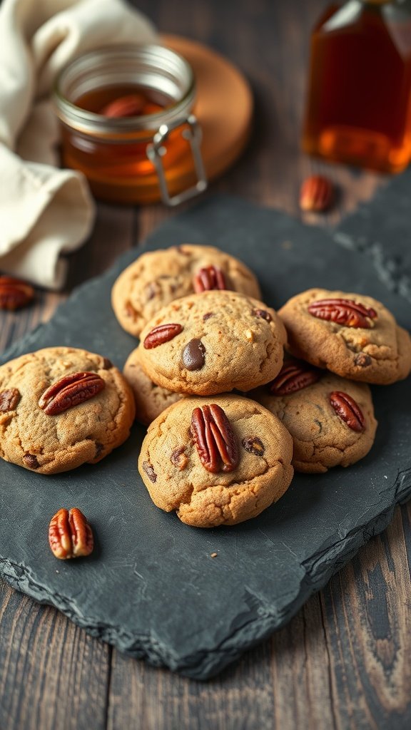 Delicious maple pecan protein cookies