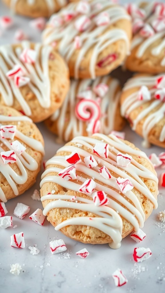 Peppermint Swirl Hot Chocolate Cookies