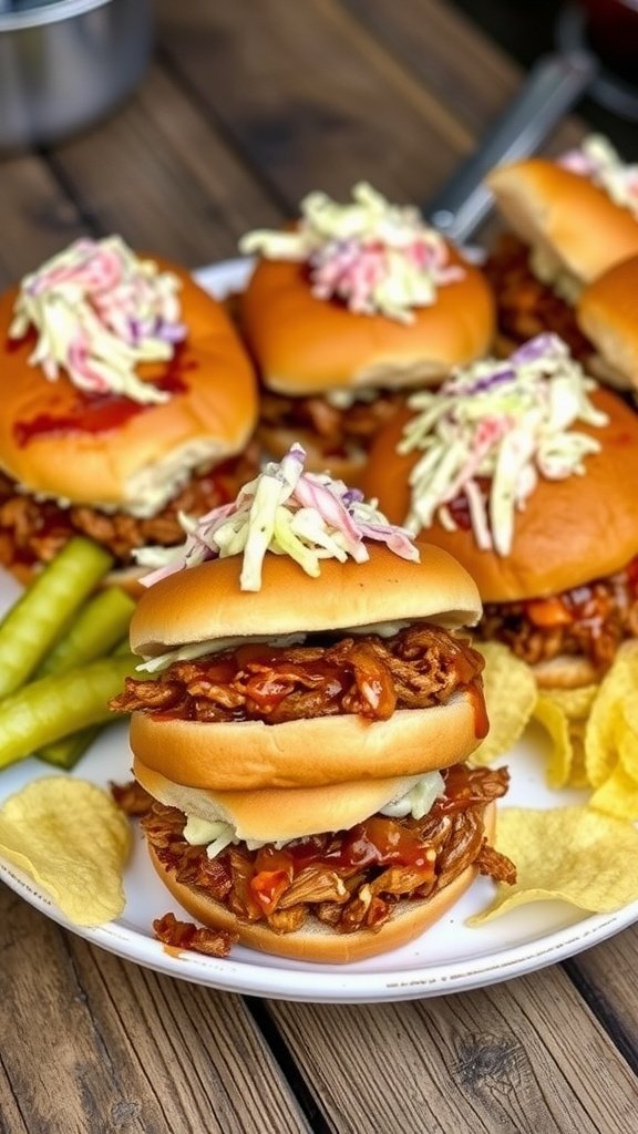 Easy BBQ Pulled Pork Sandwiches