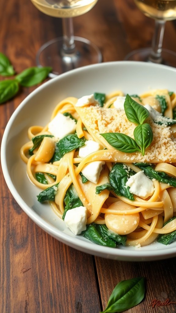 Spinach Artichoke Pasta