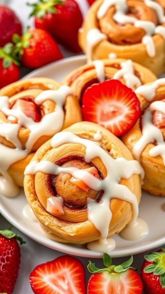 Strawberry Cinnamon Roll