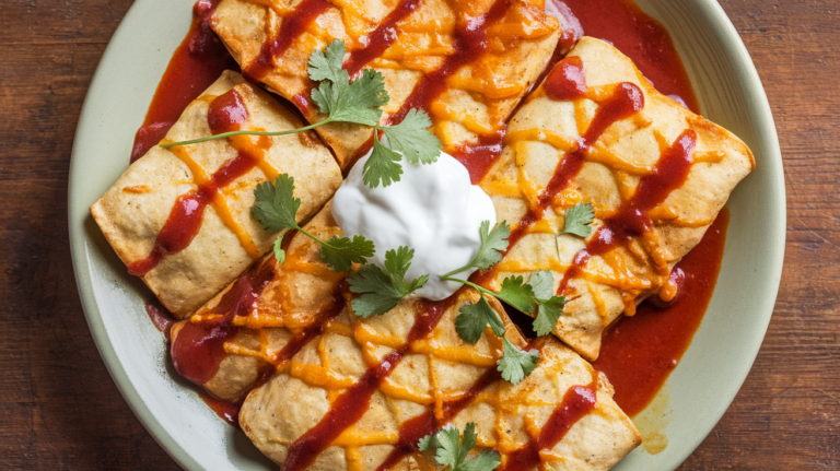 Savory Chicken Enchiladas with Homemade Sauce