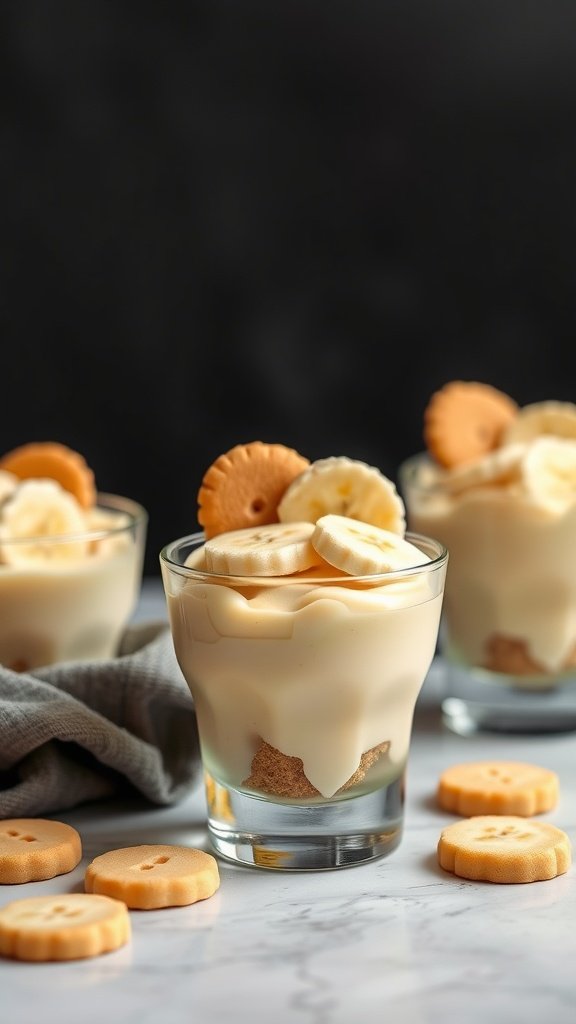 Mini Banana Pudding Cups