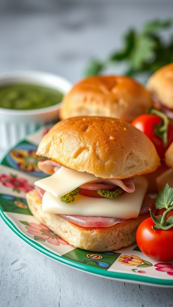 Ham and cheese sliders